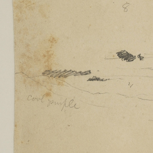 Drawing, Landscape Sketch, Hudson Valley, New York, June 30, 1866