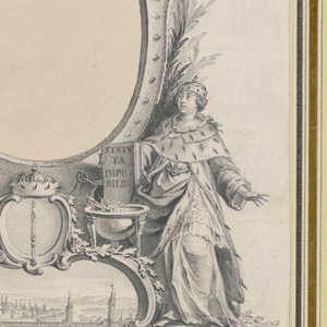 Drawing, Design for the Frame of the Portrait of Frederick V, King of Denmark, ca. 1760