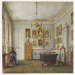 Drawing, A Salon in a Residence of the Duke of Leuchtenberg, 1850