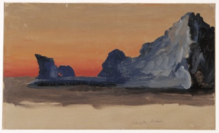 Drawing, Iceberg at Midnight, Labrador