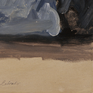 Drawing, Icebergs at Midnight, Labrador, June–July 1859