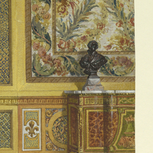 Drawing, Section of a wall, Queen