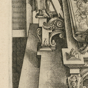 Print, Tomb Sculpture (?), late 16th century