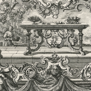 Print, Unterschiedlich Augspurgische Goldschmidts Arbeit, "Autumnus", Plate 3, 1721–40