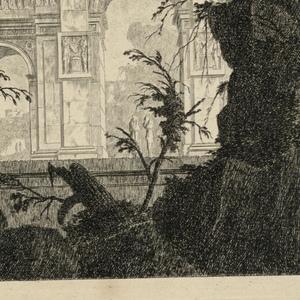 Print, Tombeau monumental en forme d