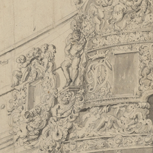 Drawing, Decorative Design for the Stern of a Ship, ca. 1705