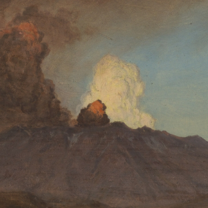 Drawing, Distant View of the Sangay Volcano, Ecuador, 1857