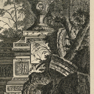 Print, Vase monumental décoré d