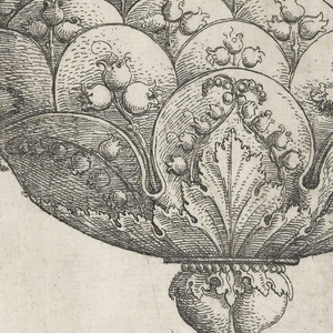 Print, A Goblet with Lilies of the Valley, 1530