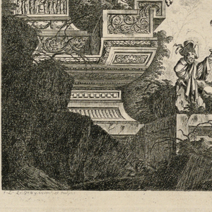 Print, Frontispiece des "Rovines", 1768, published 1770