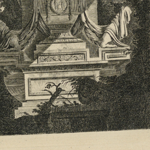Print, Frontispiece des "Tombeaux", 1768, published 1770
