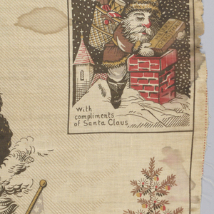 Banner, Santa Claus, late 19th century