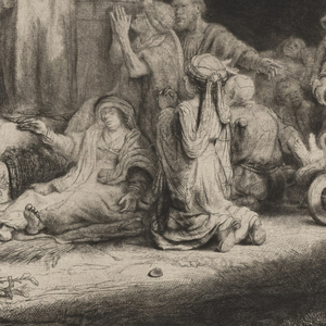 Print, Christ Preaching (The Hundred Guilder Print), ca. 1649