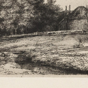 Print, Landscape with a Hay Barn and a Flock of Sheep, 1650