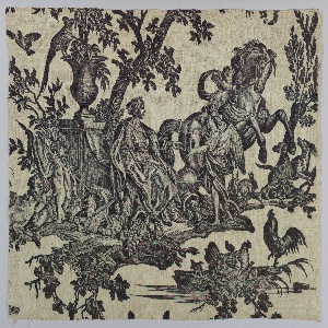Textile, Les quatre parties du monde, ca. 1785