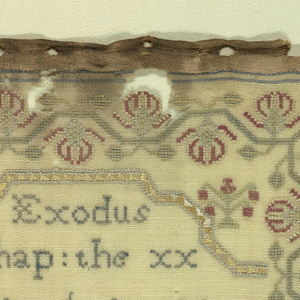 Sampler (England), 1751