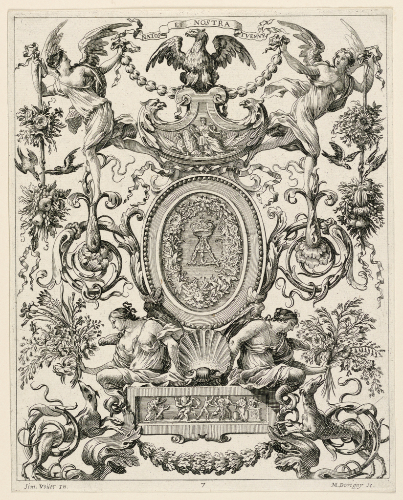 Print, Grotesque Panel, plate 7