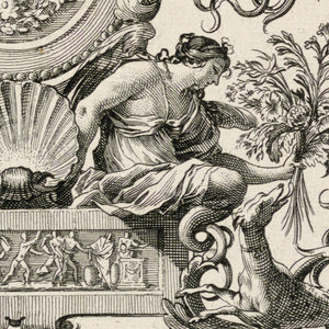 Print, Grotesque Panel, plate 7, ca. 1647