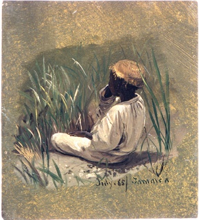 Drawing, Seated Boy, Jamaica