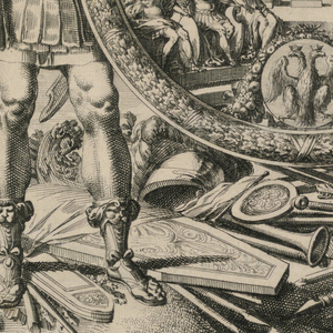 Print, Trophee médallique et impérial (Medal and Imperial Trophy), 1661