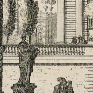 Print, A park of a castle, ca. 1650