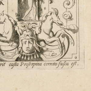 Print, Grotesque with Deities. Plate 08 “Proserpina,” 2nd state
