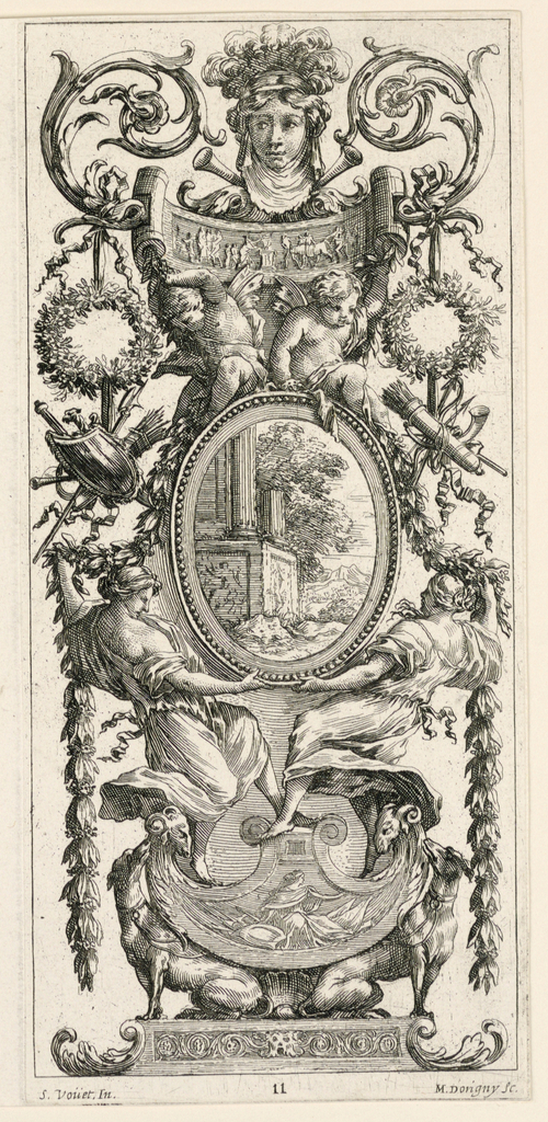 Print, Grotesque Panel, plate 11