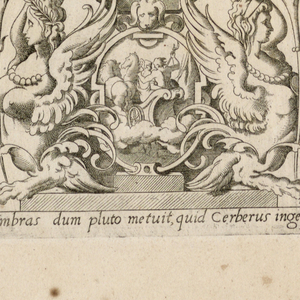 Print, Grotesque with Deities. Plate 07 “Pluto,” 2nd state