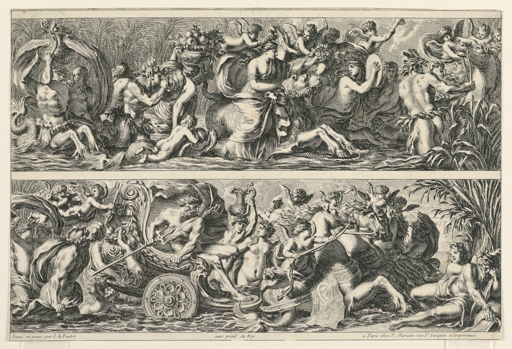 Print, Two Friezes, from "Frises Feuillages et Autres Ornemens"