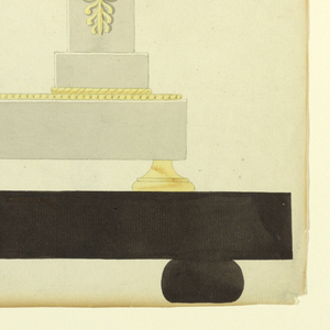 Drawing, Design for a Timepiece, 1800–1825