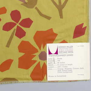 Textile Sample, Flores, 1960