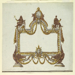 Drawing, Altar Tablet with the Arms of Pope Pius VII, ca. 1820
