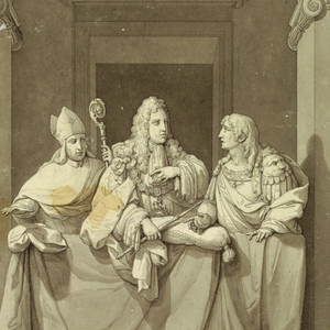 Drawing, Sepulchral Monument of the Three Last Stuarts, 1788–1793