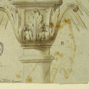 Drawing, Design for a Processional Staff, 1750–1775