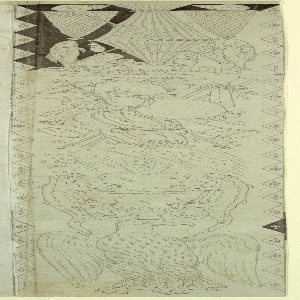 Drawing, Cartoon for Cotton Printing: Les Quatre Elements, 1810–20