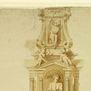 Drawing, Elevation of a Candelabra, 1810–1830