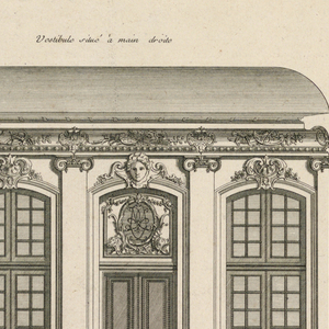 Print, Two Vestibules in Hotel Roquelaure, ca. 1727