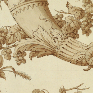 Drawing, Cartoon for Silk Damask:, 1800–1815