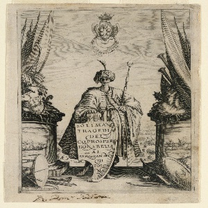 Print, Frontispiece of Soliman, Second State, 1620