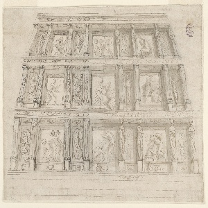 Drawing, Design for a Wall, 16th century