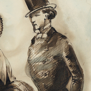 Drawing, The Conversation, 1858–60