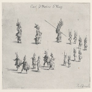 Print, Entrance of the Monsieur de Macey in the Festivities at Nancy, 1627, 1627
