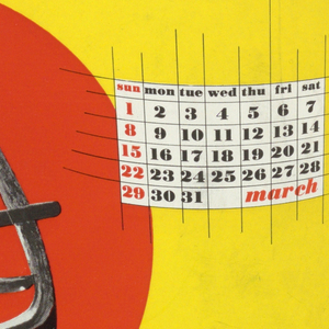 Print, Calendar Page : March, Ap, ca. 1942