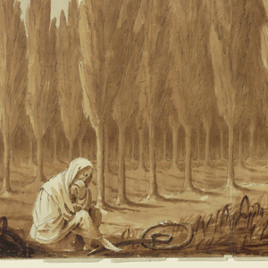 Drawing, Design for Decoration, Tomb in Wood, ca. 1800