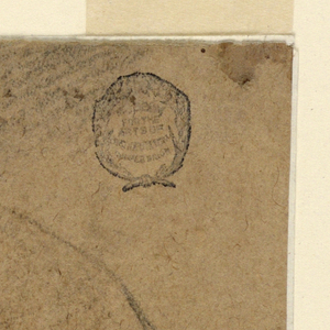 Drawing, Study: The left hand of a woman holding a sheet of paper, early 18th century
