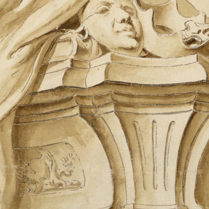 Drawing, Design for Frame Surrounding the Portrait of Thomas Otway, 1737–41