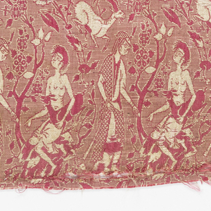 Textile, Layla and Majnun, 16th–17th century