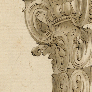 Drawing, Corner View of Composite Capital, 1625–1650