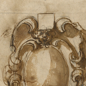 Drawing, Escutcheon, ca. 1580