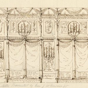 Drawing, Design for the Interior of a Passageway, 1800–1844